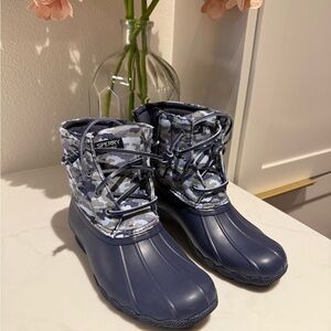 Sperry Navy Camo Boots